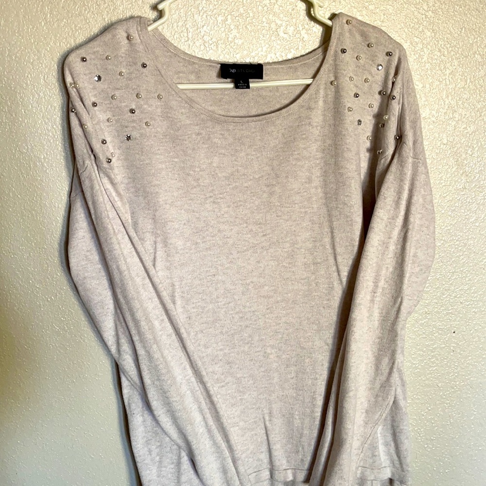 Long sleeve cream sweater